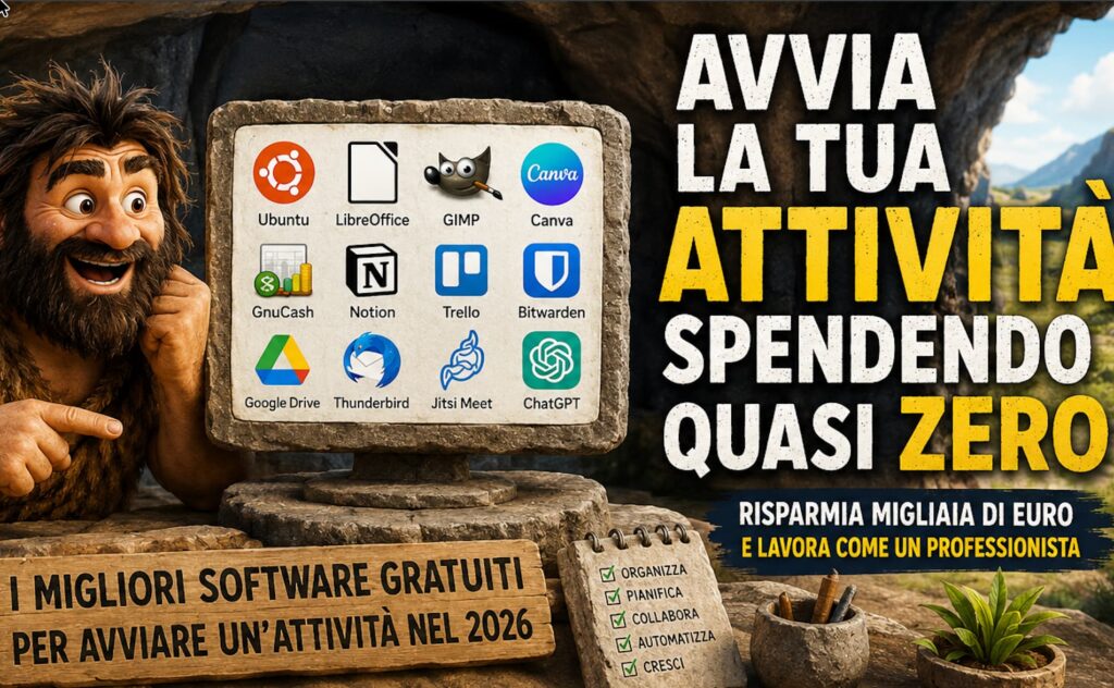 Software gratuiti per avviare un'attività nel 2026