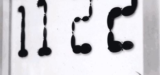 Orologio ferro fluido